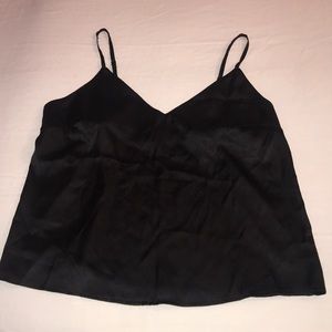 black silk tank- asos